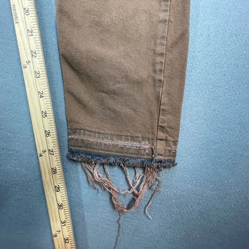 Levi's Brown 512 Slim Taper Raw Hem Jeans Mens 32x30